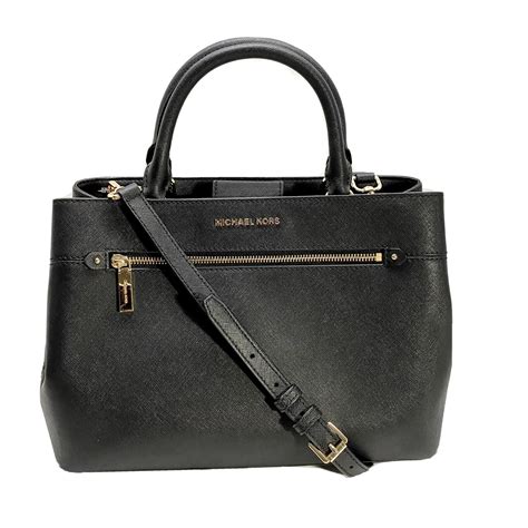 michael michael kors hailee large logo satchel|Hailee Large Saffiano Leather Satchel .